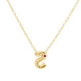 Roberto Coin Tiny Treasures 18ct Yellow Gold 0.05ct Love Letter S Necklace