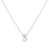 Roberto Coin Tiny Treasures 18ct White Gold 0.05ct Love Letter S Necklace