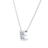 Roberto Coin Tiny Treasures 18ct White Gold 0.06ct Love Letter E Necklace