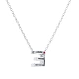 Roberto Coin Tiny Treasures 18ct White Gold 0.06ct Love Letter E Necklace