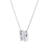 Roberto Coin Tiny Treasures 18ct White Gold 0.06ct Love Letter H Necklace