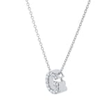 Roberto Coin Tiny Treasures 18ct White Gold 0.06ct Love Letter G Necklaces