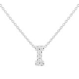 Roberto Coin Tiny Treasures 18ct White Gold 0.03ct Love Letter I Necklaces