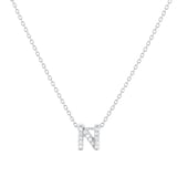Roberto Coin Tiny Treasures 18ct White Gold 0.07ct Love Letter N Necklaces