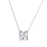 Roberto Coin Tiny Treasures 18ct White Gold 0.07ct Love Letter N Necklaces