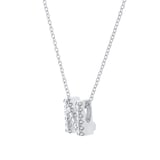 Roberto Coin Tiny Treasures 18ct White Gold 0.07ct Love Letter N Necklaces