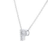 Roberto Coin Tiny Treasures 18ct White Gold 0.05ct Love Letter P Necklaces