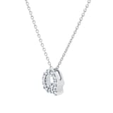 Roberto Coin Tiny Treasures 18ct White Gold 0.07ct Love Letter Q Necklaces