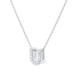 Roberto Coin Tiny Treasures 18ct White Gold 0.06ct Love Letter U Necklaces