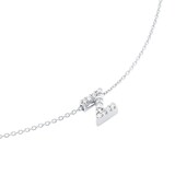 Roberto Coin Tiny Treasures 18ct White Gold 0.05ct Love Letter Z Necklaces