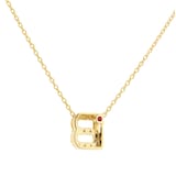 Roberto Coin Tiny Treasures 18ct Yellow Gold 0.06ct Love Letter B Necklaces