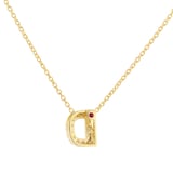 Roberto Coin Tiny Treasures 18ct Yellow Gold 0.06ct Love Letter D Necklaces