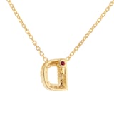 Roberto Coin Tiny Treasures 18ct Yellow Gold 0.06ct Love Letter D Necklaces