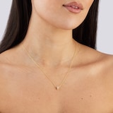 Roberto Coin Tiny Treasures 18ct Yellow Gold 0.05ct Love Letter F Necklaces