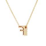 Roberto Coin Tiny Treasures 18ct Yellow Gold 0.05ct Love Letter F Necklaces