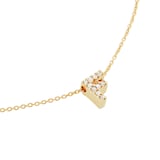 Roberto Coin Tiny Treasures 18ct Yellow Gold 0.05ct Love Letter F Necklaces
