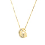 Roberto Coin Tiny Treasures 18ct Yellow Gold 0.06ct Love Letter G Necklaces