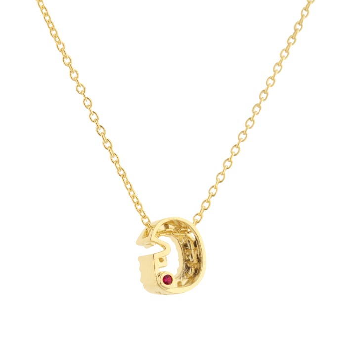 Roberto Coin Tiny Treasures 18ct Yellow Gold 0.06ct Love Letter G Necklaces