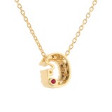 Roberto Coin Tiny Treasures 18ct Yellow Gold 0.06ct Love Letter G Necklaces