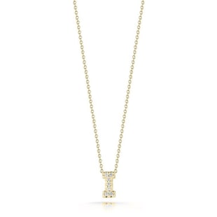Roberto Coin Tiny Treasures 18ct Yellow Gold 0.03ct Love Letter I Necklaces