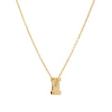 Roberto Coin Tiny Treasures 18ct Yellow Gold 0.03ct Love Letter I Necklaces