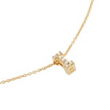 Roberto Coin Tiny Treasures 18ct Yellow Gold 0.03ct Love Letter I Necklaces