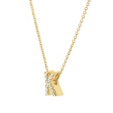 Roberto Coin Tiny Treasures 18ct Yellow Gold 0.05ct Love Letter K Necklaces