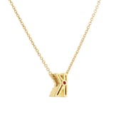 Roberto Coin Tiny Treasures 18ct Yellow Gold 0.05ct Love Letter K Necklaces