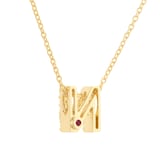 Roberto Coin Tiny Treasures 18ct Yellow Gold 0.07ct Love Letter N Necklaces