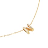 Roberto Coin Tiny Treasures 18ct Yellow Gold 0.07ct Love Letter N Necklaces