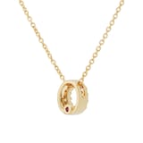 Roberto Coin Tiny Treasures 18ct Yellow Gold 0.06ct Love Letter O Necklaces