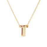 Roberto Coin Tiny Treasures 18ct Yellow Gold 0.04ct Love Letter T Necklaces