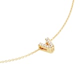 Roberto Coin Tiny Treasures 18ct Yellow Gold 0.05ct Love Letter V Necklaces