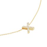 Roberto Coin Tiny Treasures 18ct Yellow Gold 0.05ct Love Letter X Necklaces