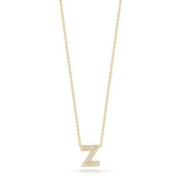 37050155 - Tiny Treasures 18ct Yellow Gold 0.05ct Love Letter Z Necklaces