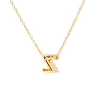 Roberto Coin Tiny Treasures 18ct Yellow Gold 0.05ct Love Letter Z Necklaces