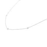 Roberto Coin Diamond By The Inch 18ct White Gold 0.25ct Diamond 5 Station Necklace