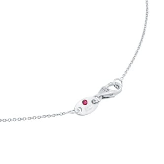 Roberto Coin Diamond By The Inch 18ct White Gold 0.25ct Diamond 5 Station Necklace