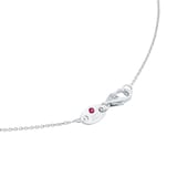 Roberto Coin Diamond By The Inch 18ct White Gold 0.25ct Diamond 5 Station Necklace