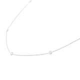 Roberto Coin Diamond By The Inch 18ct White Gold 0.35ct Diamond 5 Station Necklace