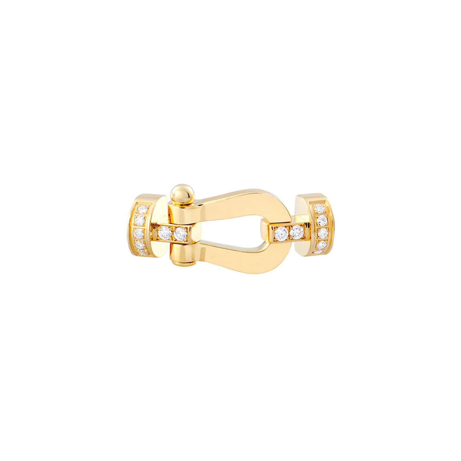 Fred Force 10 18ct Yellow Gold 0.11ct Diamond Buckle Medium Model Fred Force 10 18ct Yellow Gold 0.11ct Diamond Buckle Medium Model