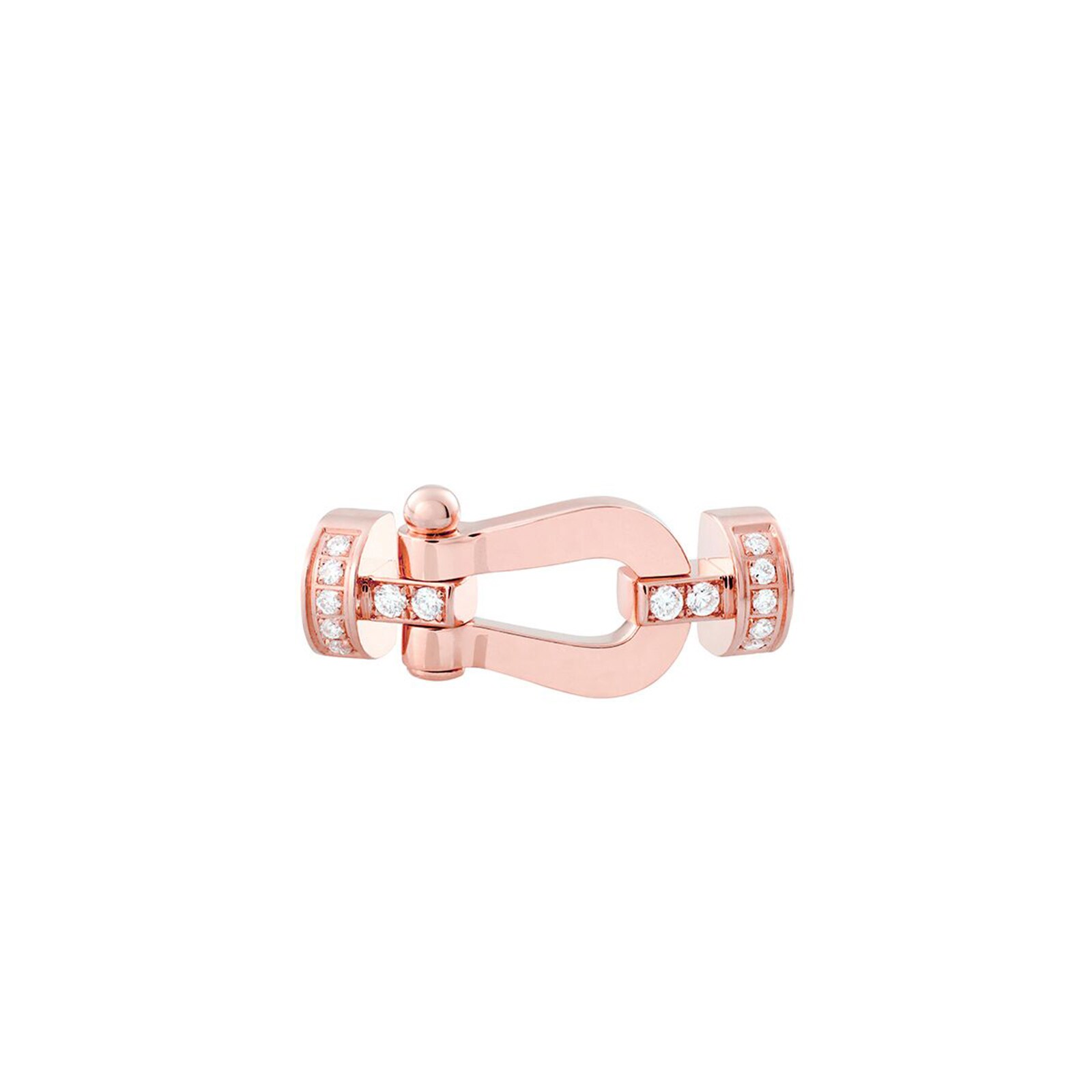 Fred Force 10 18ct Rose Gold 0.11ct Diamond Buckle Medium Model Fred Force 10 18ct Rose Gold 0.11ct Diamond Buckle Medium Model