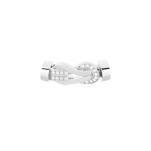 Fred Chance Infinie 18ct White Gold 0.13ct Diamond Buckle Medium Model