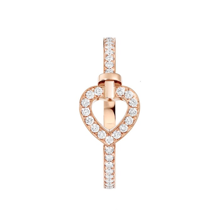 Fred Pretty Woman 18ct Rose Gold 0.21ct Diamond Ring - Ring Size K