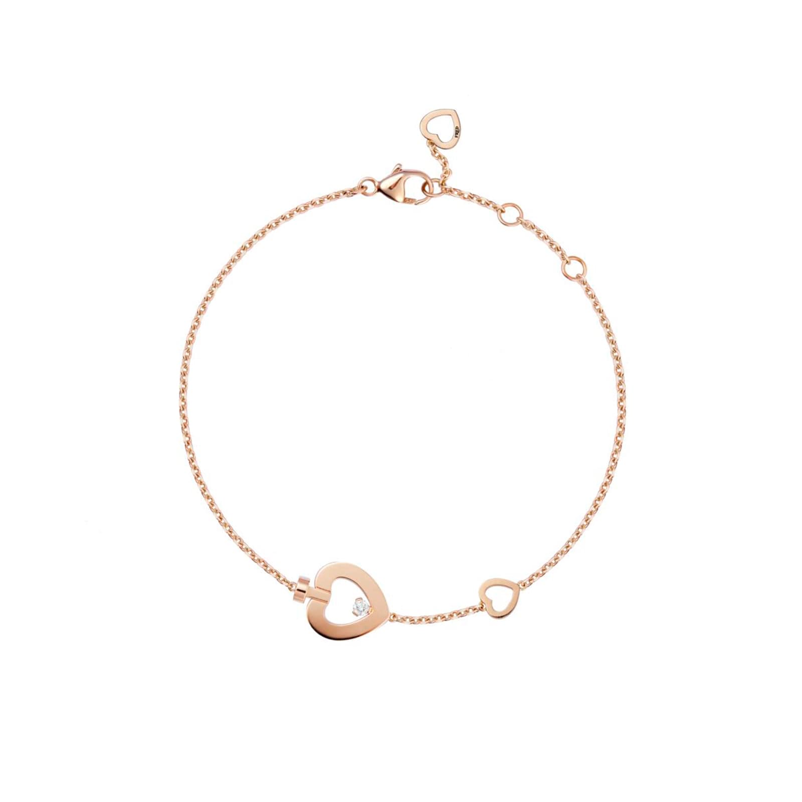 Fred Pretty Woman 18ct Rose Gold 0.03ct Diamond Bracelet Fred Pretty Woman 18ct Rose Gold 0.03ct Diamond Bracelet