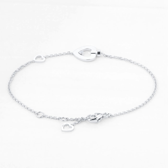 Fred Pretty Woman 18ct White Gold 0.03ct Diamond Bracelet