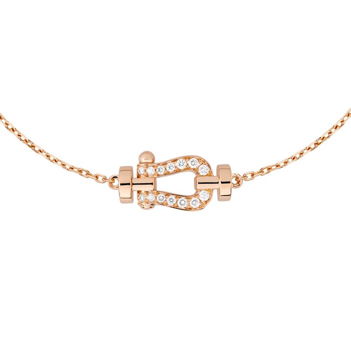 Fred Force 10 18ct Rose Gold 0.06ct Diamond Bracelet