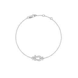 37080315 - Force 10 18ct White Gold 0.06ct Diamond Bracelet