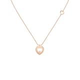 Fred Pretty Woman 18ct Rose Gold 0.03ct Diamond Necklace