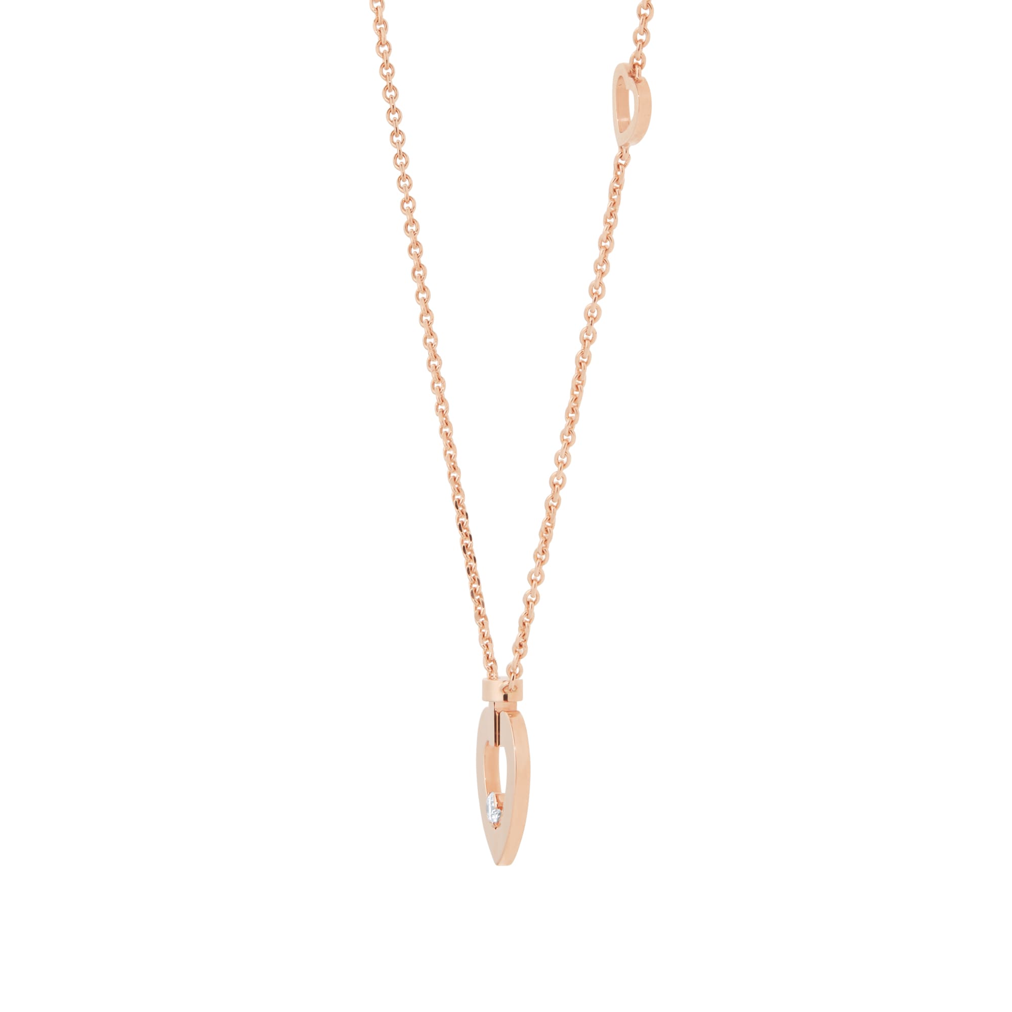 Fred Pretty Woman 18ct Rose Gold 0.03ct Diamond Necklace Fred Pretty Woman 18ct Rose Gold 0.03ct Diamond Necklace